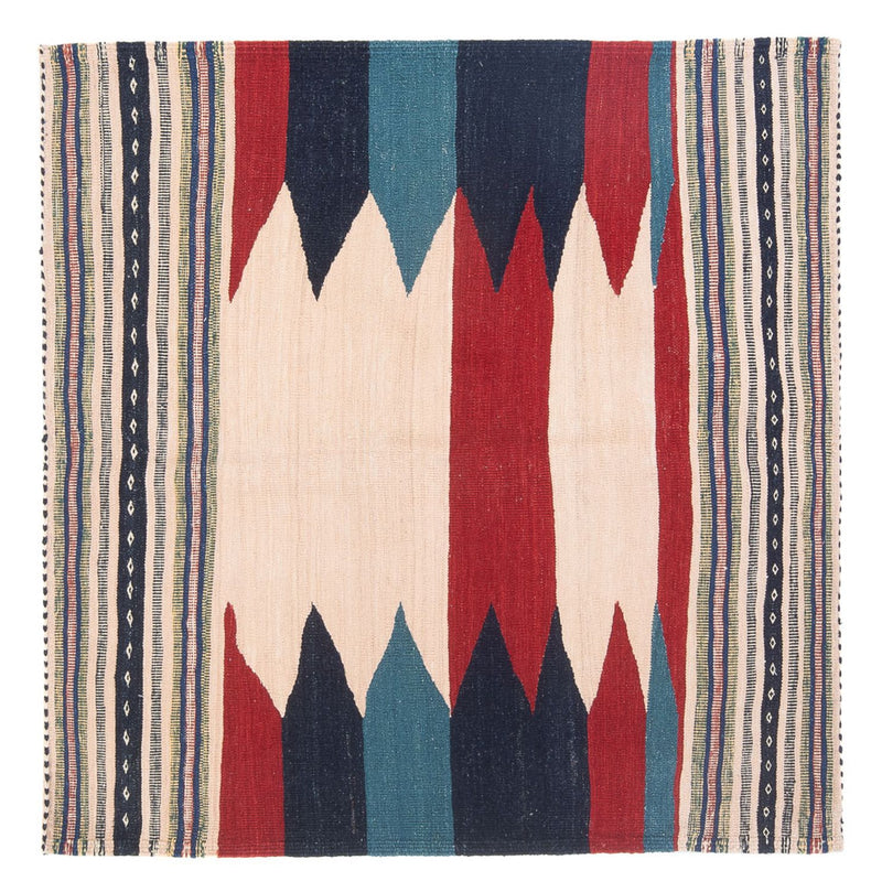 Dywan Kelim - Orientalny - 136 x 125 cm - zieleń miętowa