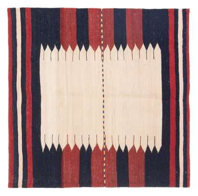 Dywan Kelim - Orientalny kwadratowy  - 129 x 119 cm - zieleń miętowa