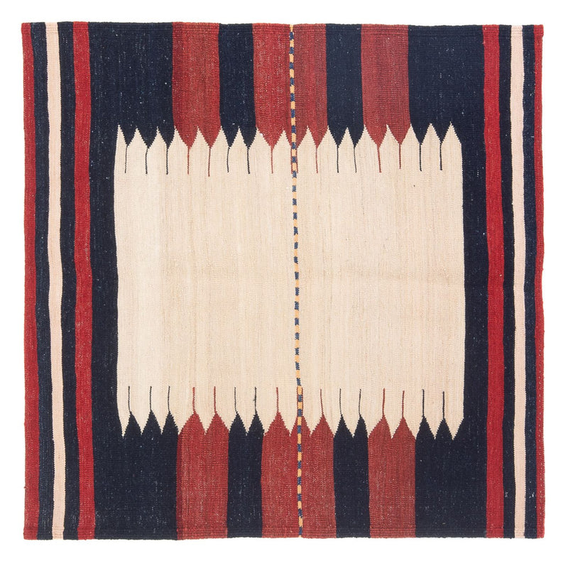 Dywan Kelim - Orientalny kwadratowy  - 129 x 119 cm - zieleń miętowa