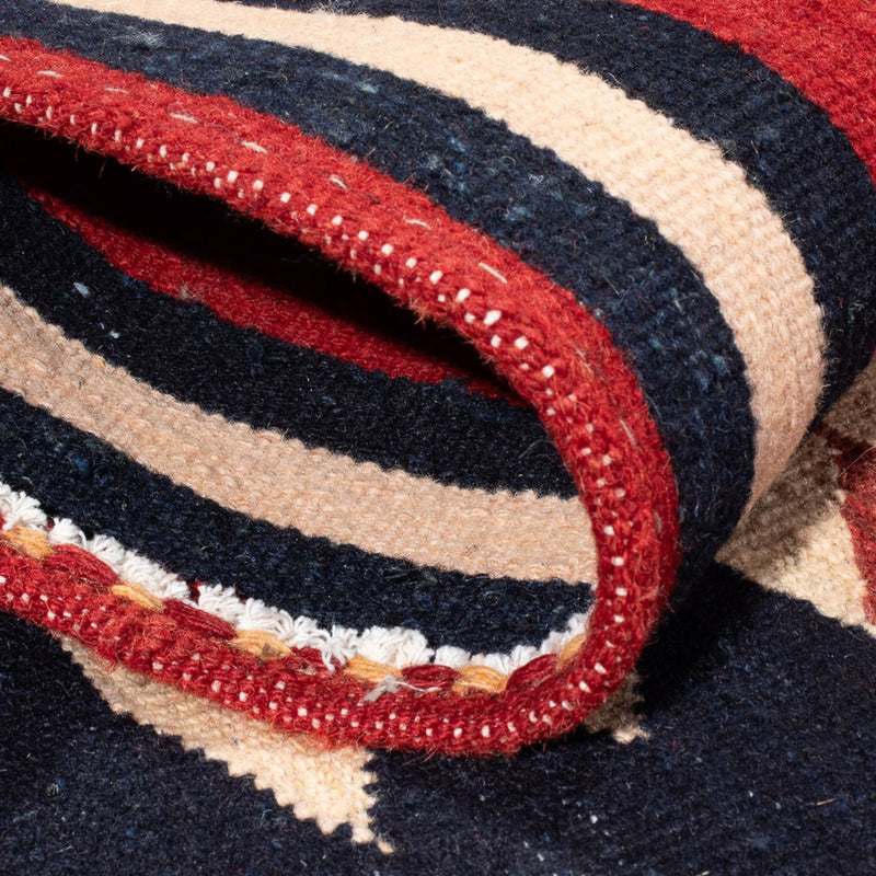 Dywan Kelim - Orientalny kwadratowy  - 129 x 119 cm - zieleń miętowa