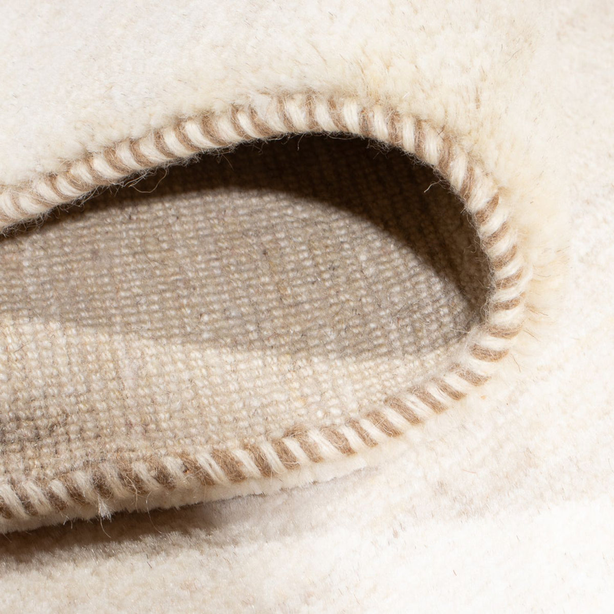 Dywan Gabbeh - perski - 307 x 206 cm - biały