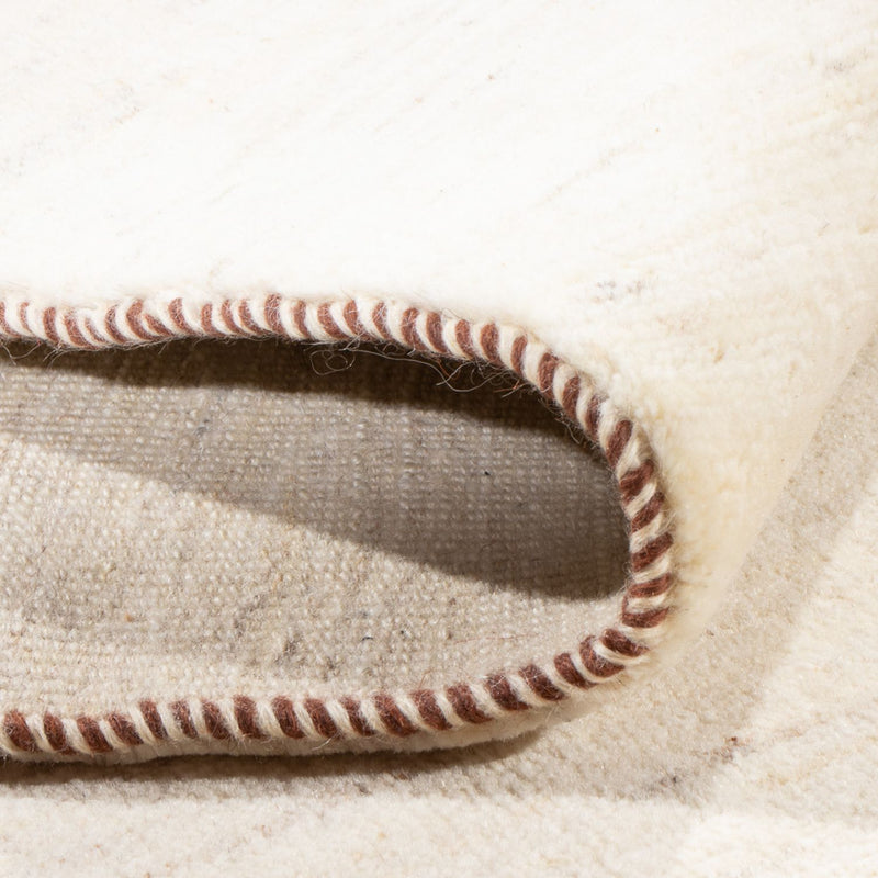 Dywan Gabbeh - perski - 253 x 171 cm - biały