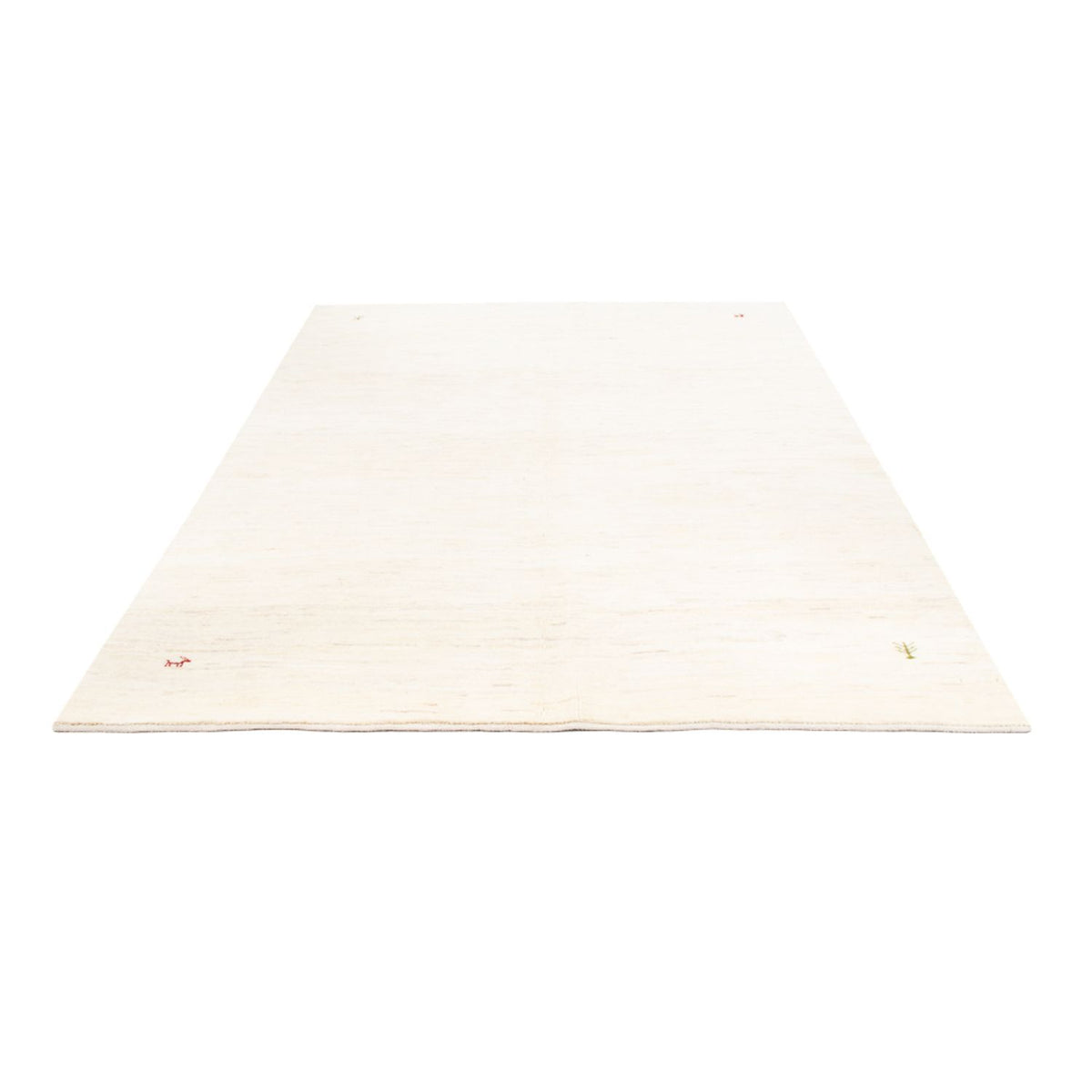 Dywan Gabbeh - perski - 253 x 171 cm - biały