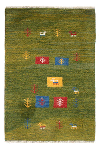 Dywan Gabbeh - perski - 85 x 55 cm - wielokolorowy