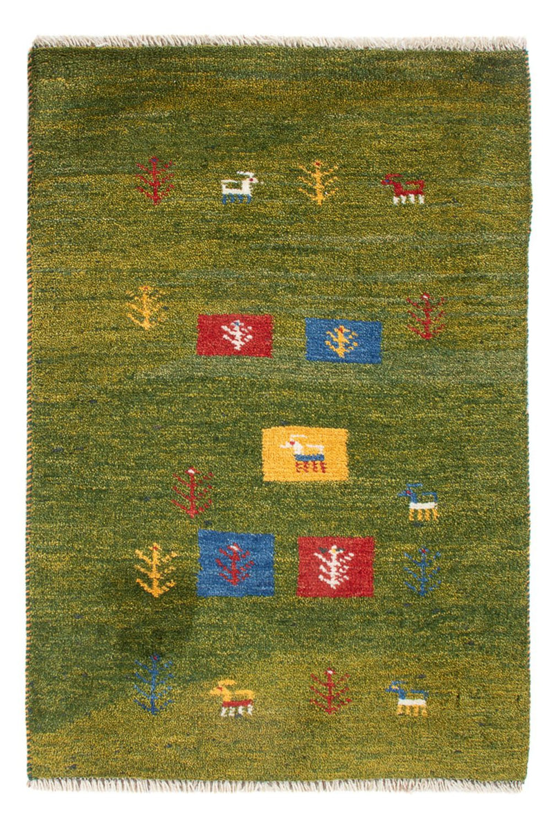 Dywan Gabbeh - perski - 85 x 55 cm - wielokolorowy