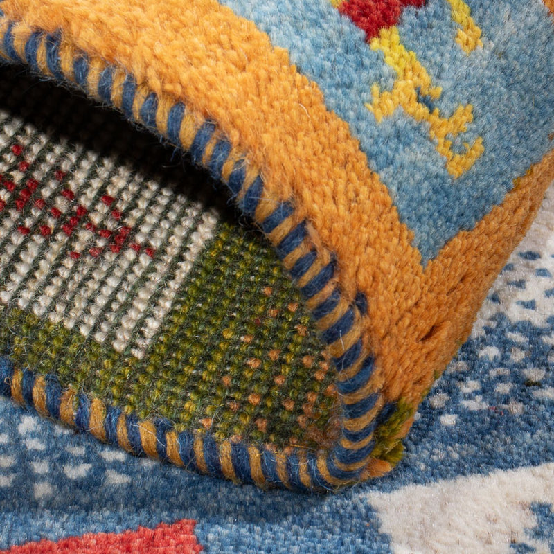 Dywan Gabbeh - perski - 90 x 60 cm - wielokolorowy