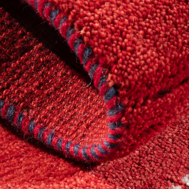 Dywan Gabbeh - perski - 87 x 60 cm - czerwony