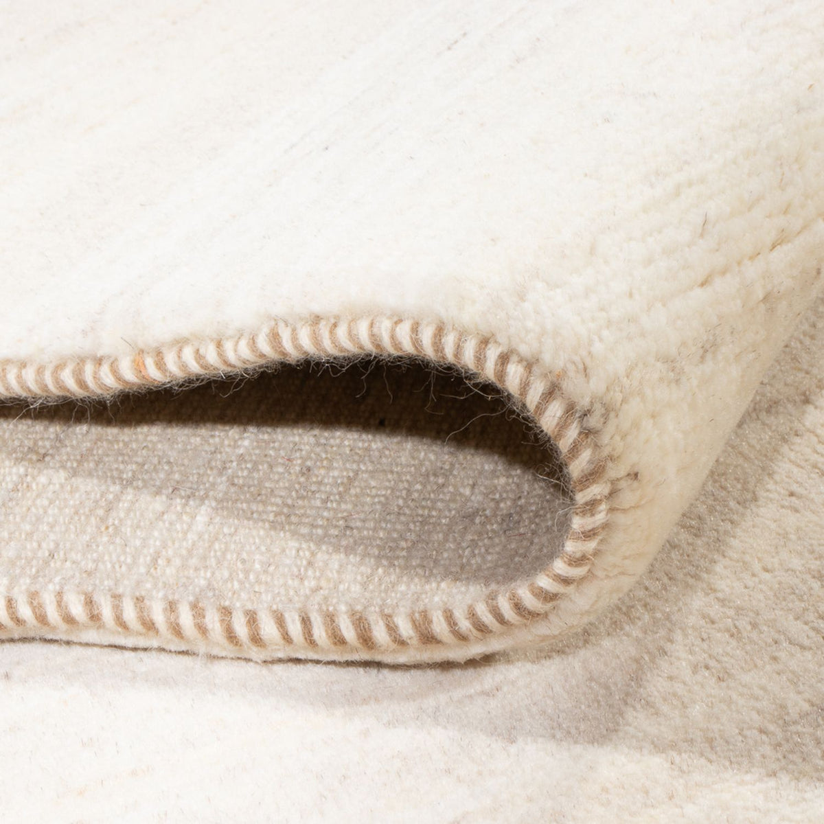 Dywan Gabbeh - perski - 290 x 195 cm - biały