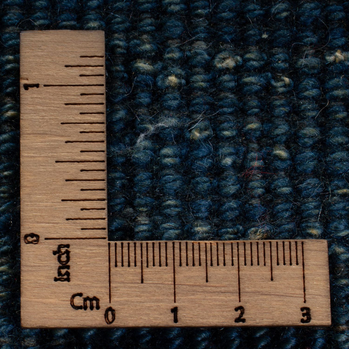 Dywan Gabbeh - perski - 249 x 173 cm - morski błękit