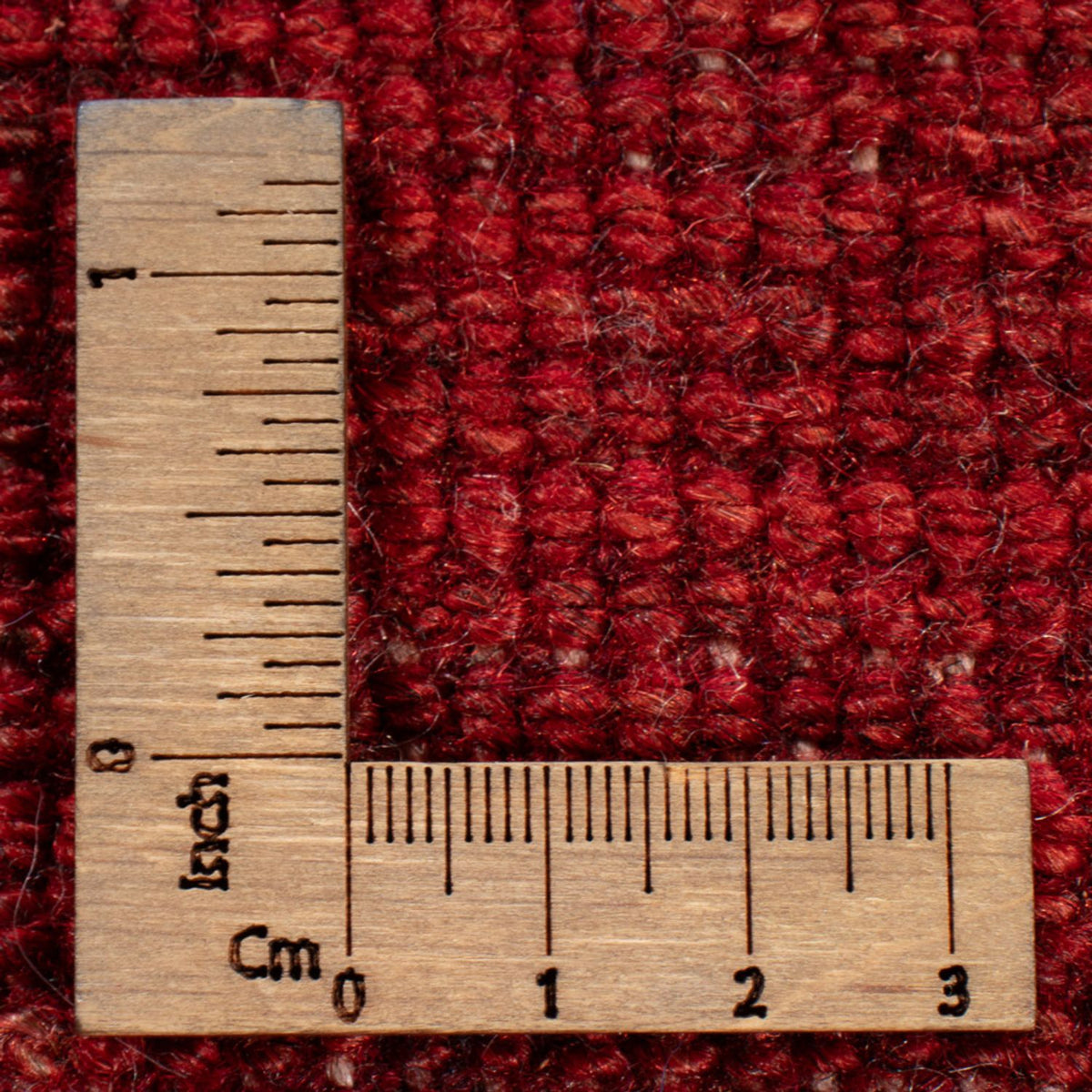 Biegacz Dywan Gabbeh - perski - 195 x 82 cm - ciemna czerwień