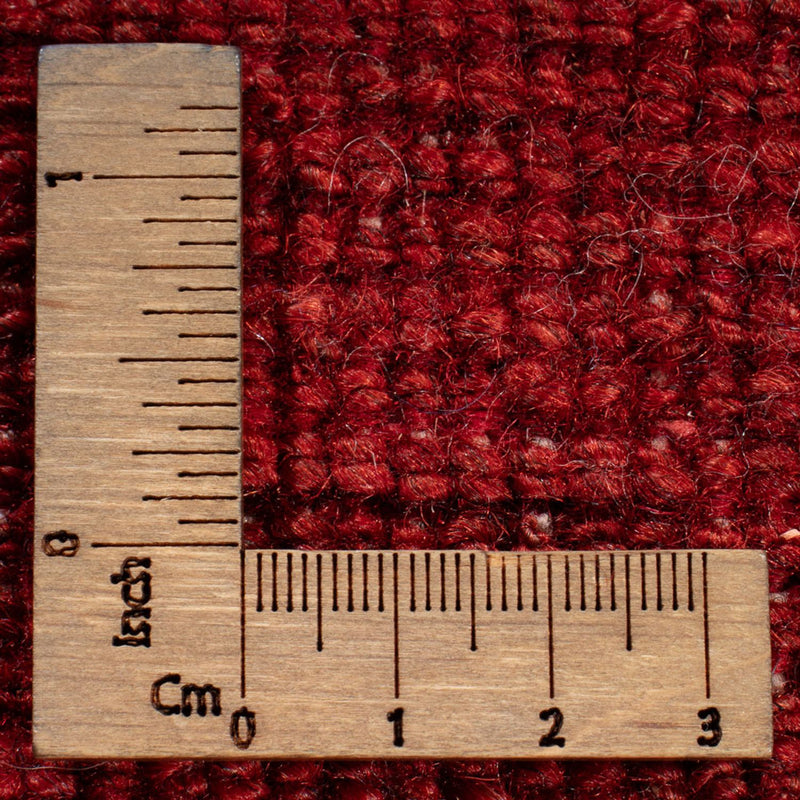 Biegacz Dywan Gabbeh - perski - 197 x 82 cm - ciemna czerwień