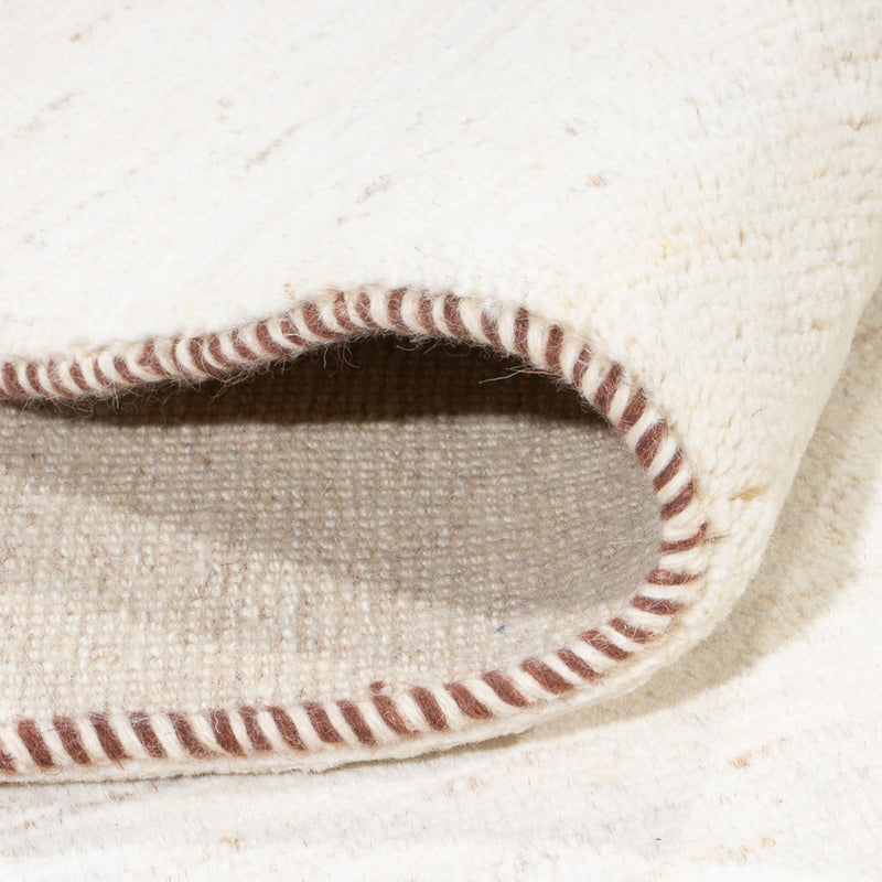 Dywan Gabbeh - perski - 193 x 150 cm - biały