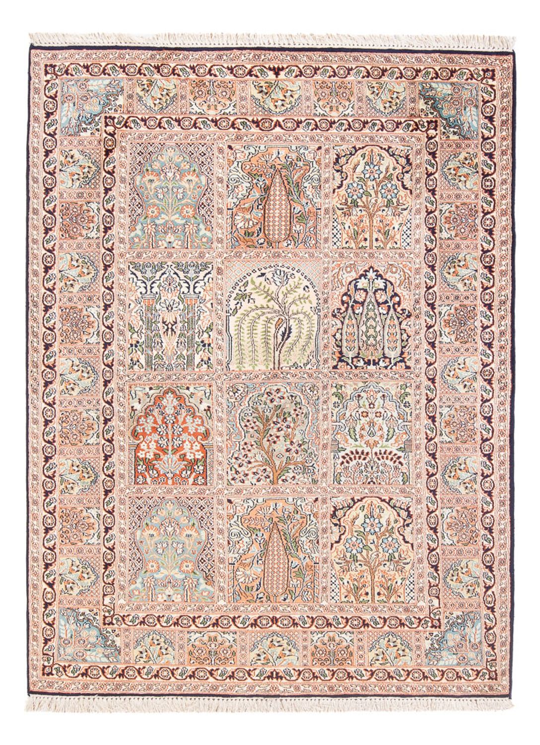Jedwabny dywan - Kashmir Silk - 178 x 123 cm - beżowy
