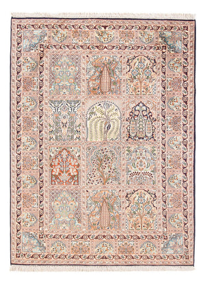 Jedwabny dywan - Kashmir Silk - 178 x 123 cm - beżowy