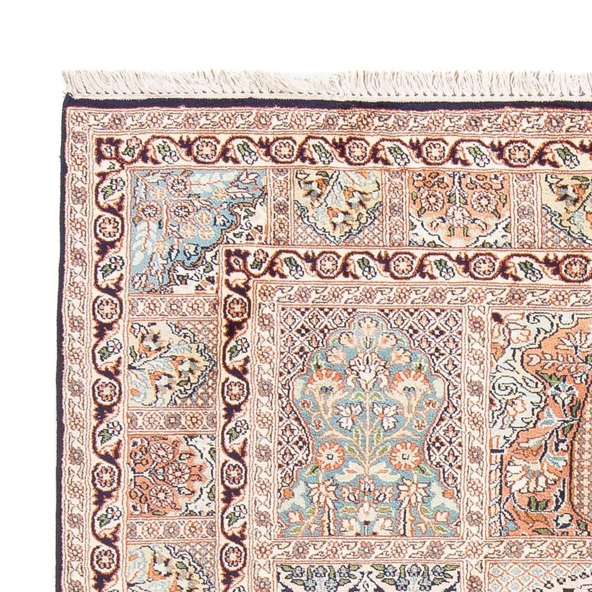 Jedwabny dywan - Kashmir Silk - 178 x 123 cm - beżowy