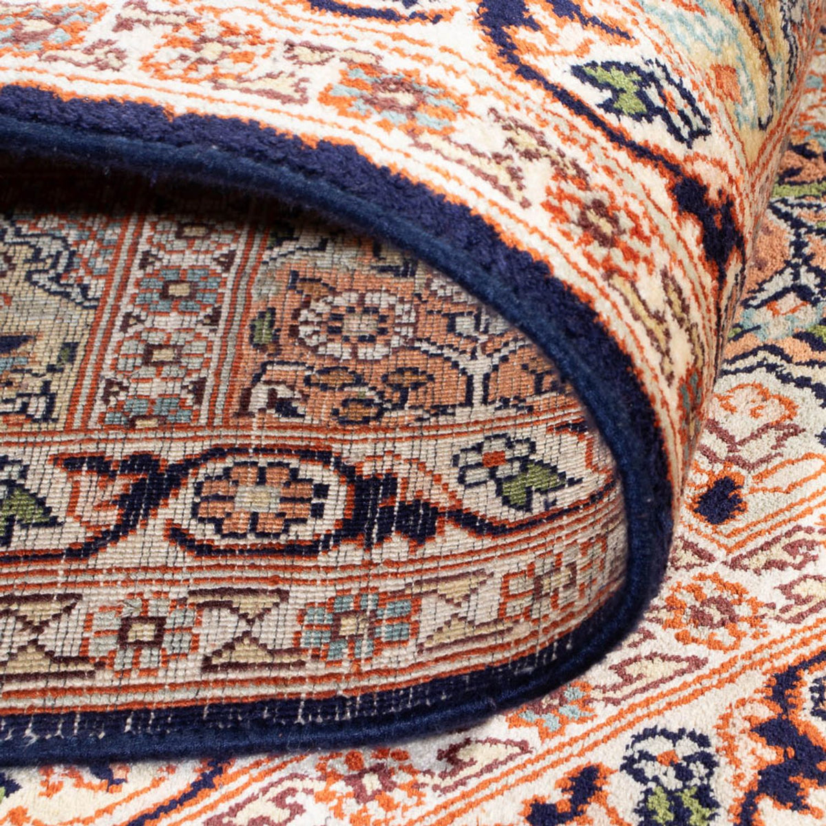 Jedwabny dywan - Kashmir Silk - 178 x 123 cm - beżowy