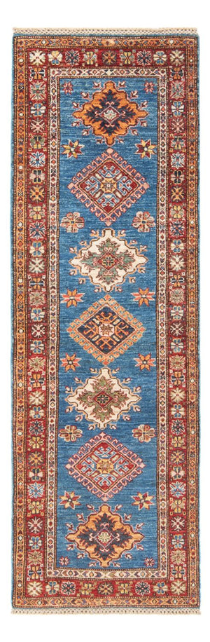 Biegacz Dywan Ziegler - Kazak - 205 x 63 cm - niebieski