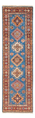 Biegacz Dywan Ziegler - Kazak - 205 x 63 cm - niebieski
