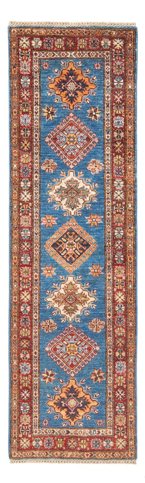 Biegacz Dywan Ziegler - Kazak - 205 x 63 cm - niebieski