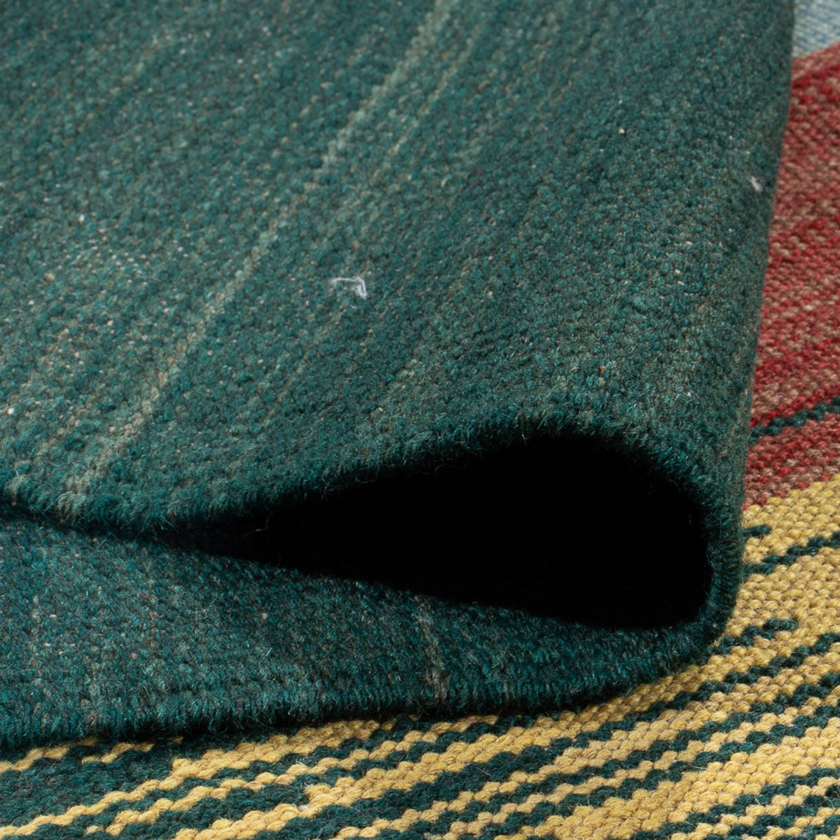 Dywan Kelim - modny - 201 x 143 cm - wielokolorowy