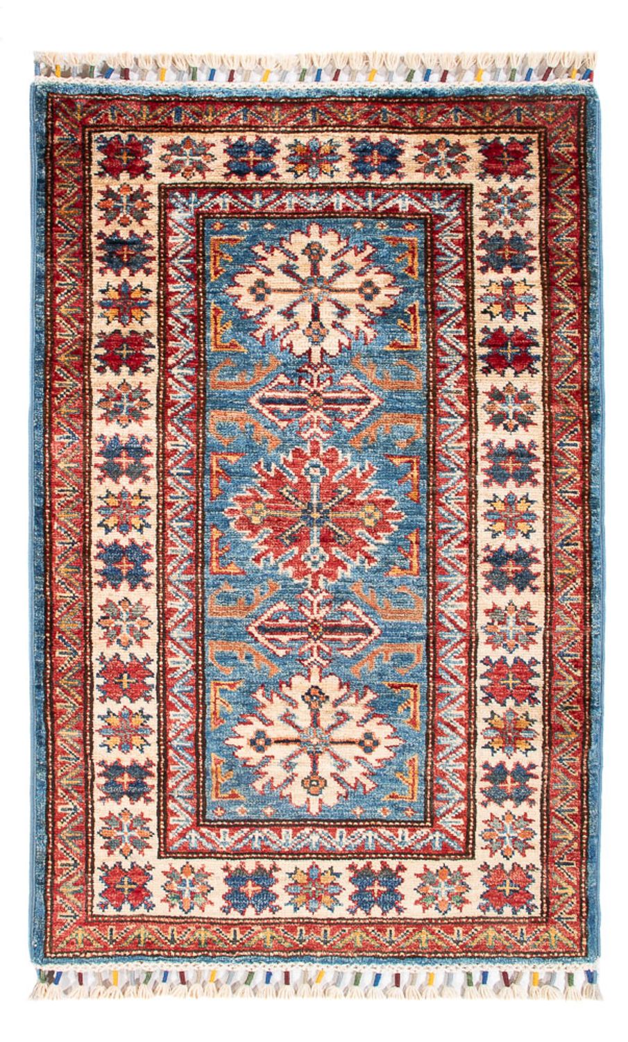 Dywan Ziegler - Kazak - 100 x 62 cm - niebieski