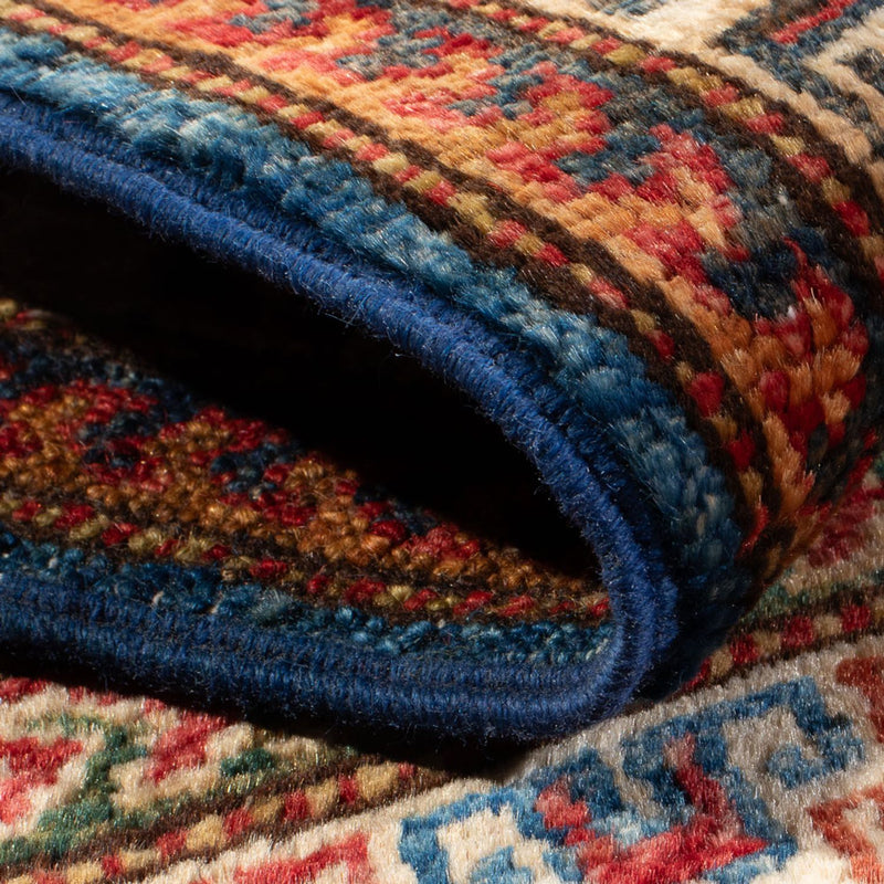 Dywan Ziegler - Kazak - 96 x 59 cm - niebieski