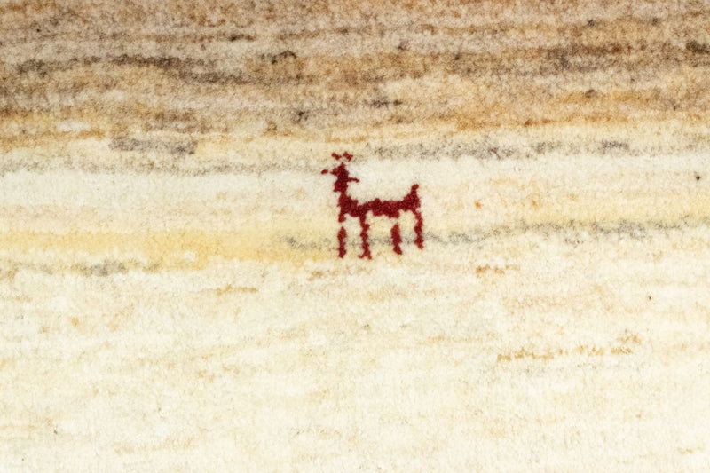 Dywan Gabbeh - perski - 60 x 40 cm - beżowy