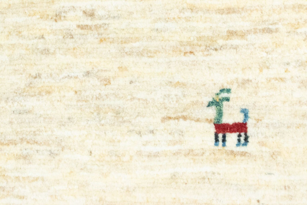 Dywan Gabbeh - perski - 60 x 40 cm - beżowy