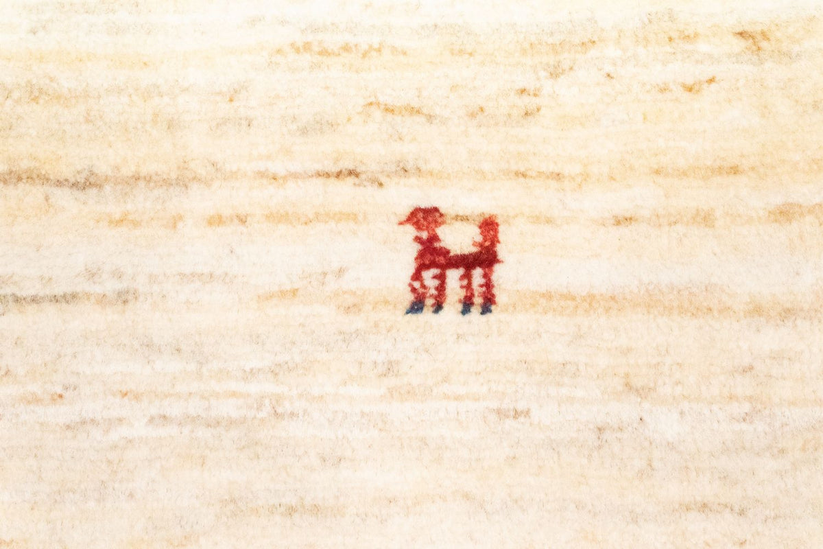 Dywan Gabbeh - perski - 60 x 40 cm - beżowy