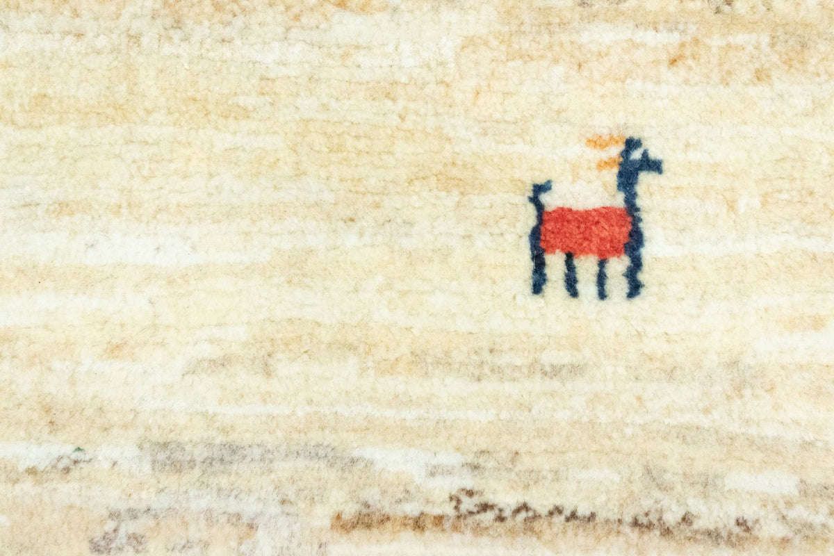 Dywan Gabbeh - perski - 60 x 40 cm - beżowy