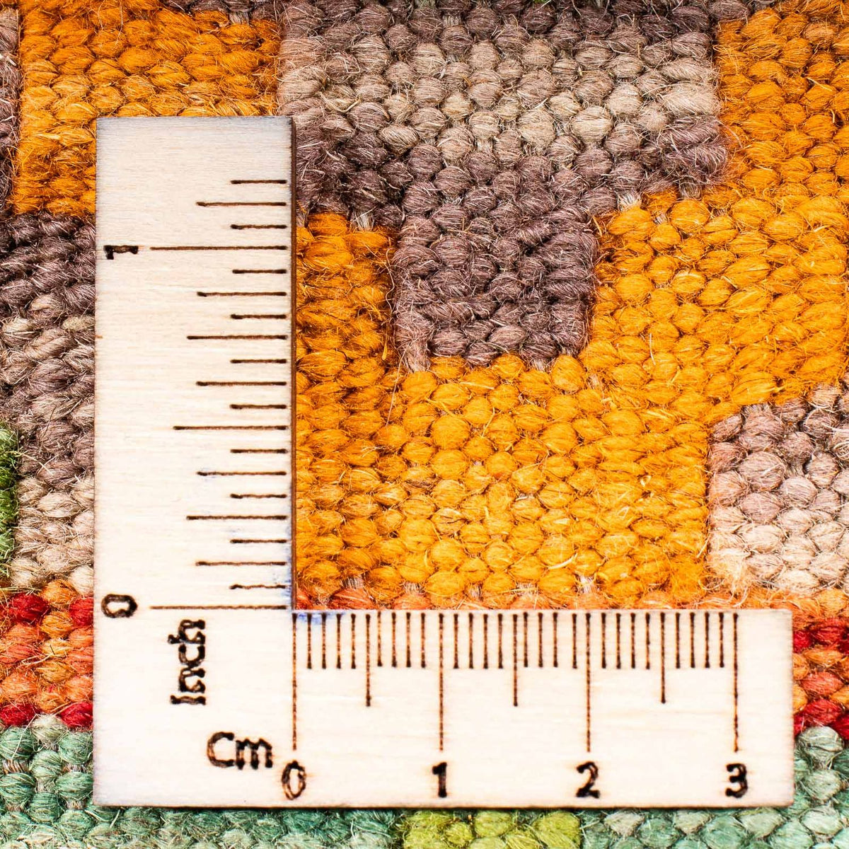 Dywan Kelim - Splash - 205 x 155 cm - zielona