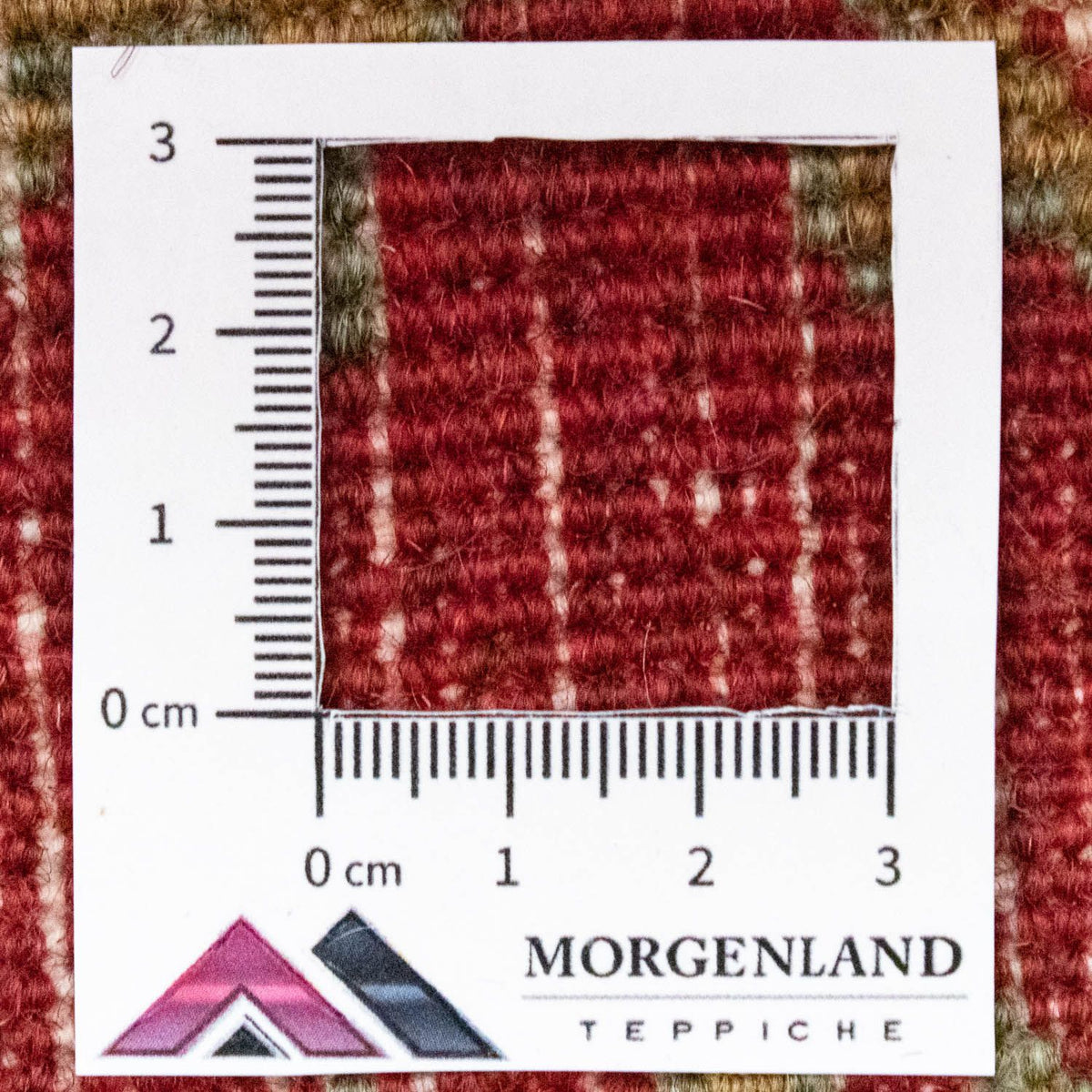 Perski dywan - Nomadyczny kwadratowy  - 54 x 40 cm - czerwony