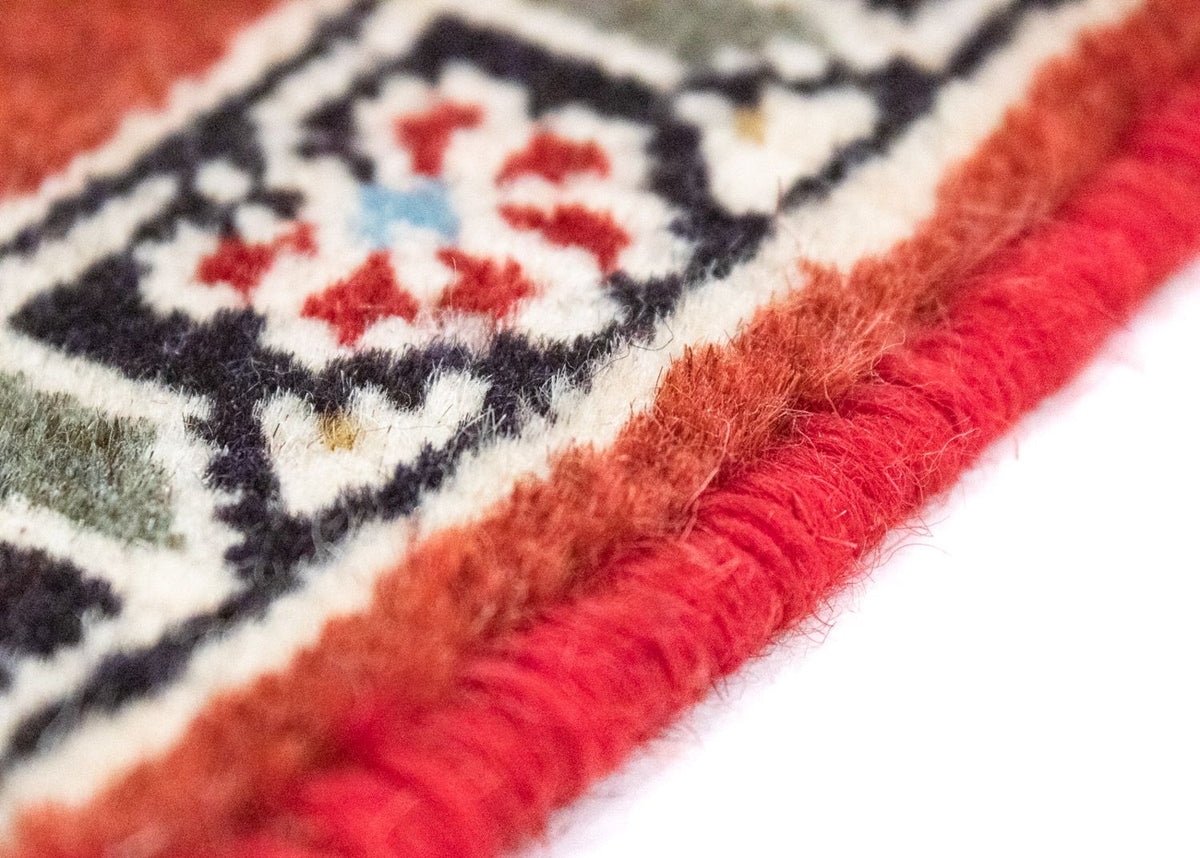 Perski dywan - Nomadyczny kwadratowy  - 54 x 40 cm - czerwony