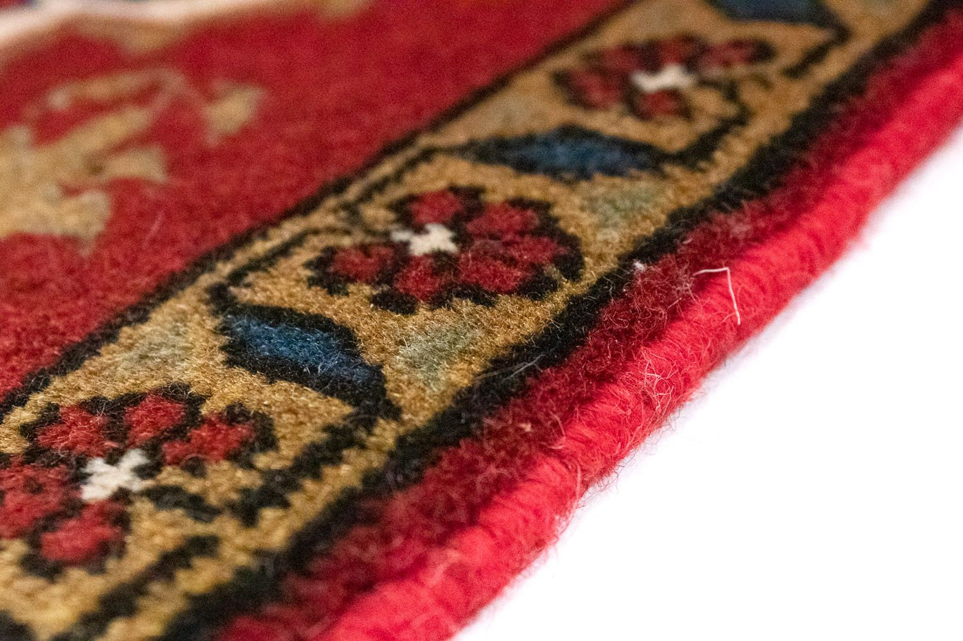 Perski dywan - Nomadyczny kwadratowy  - 54 x 40 cm - czerwony