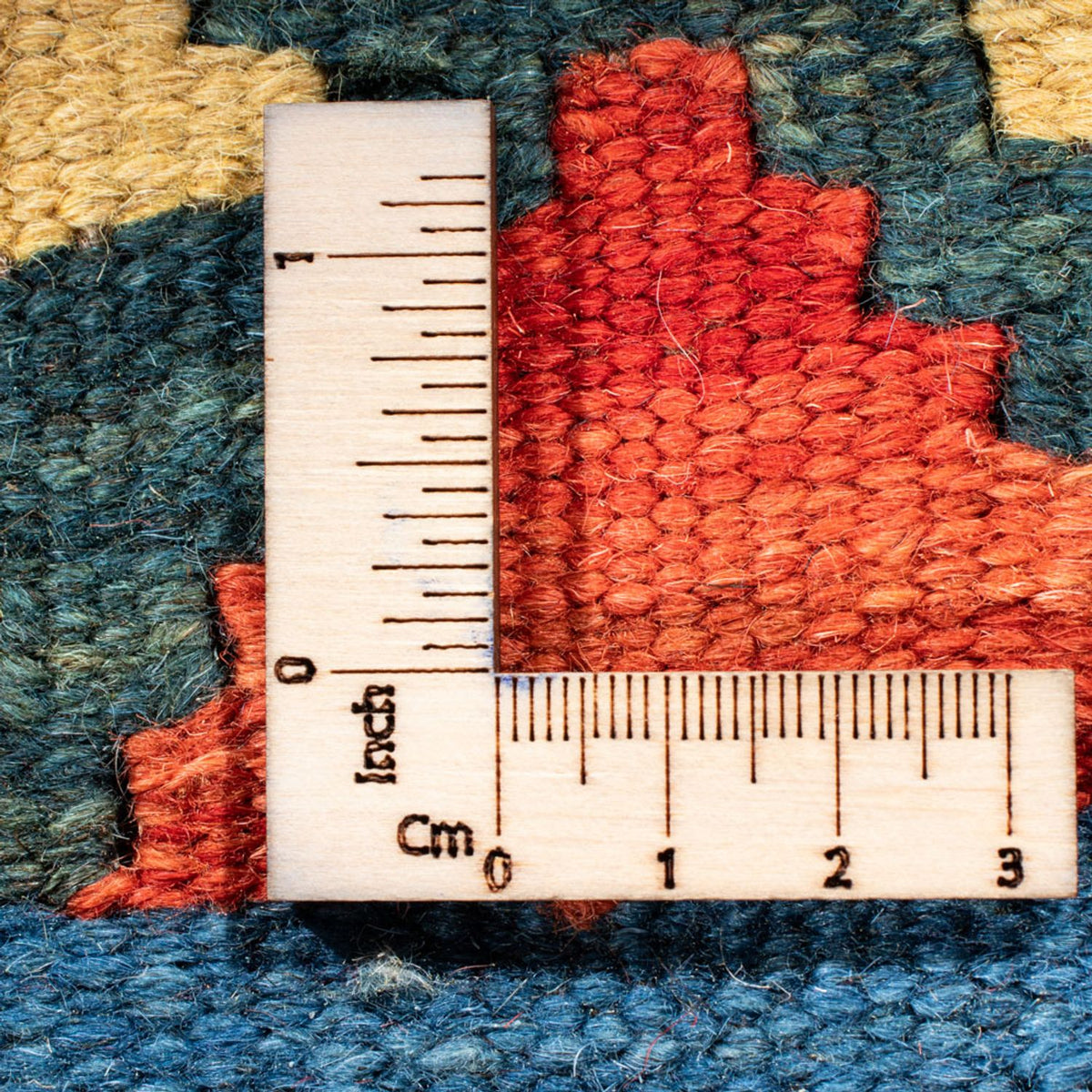 Biegacz Dywan Kelim - Orientalny - 204 x 62 cm - niebieski