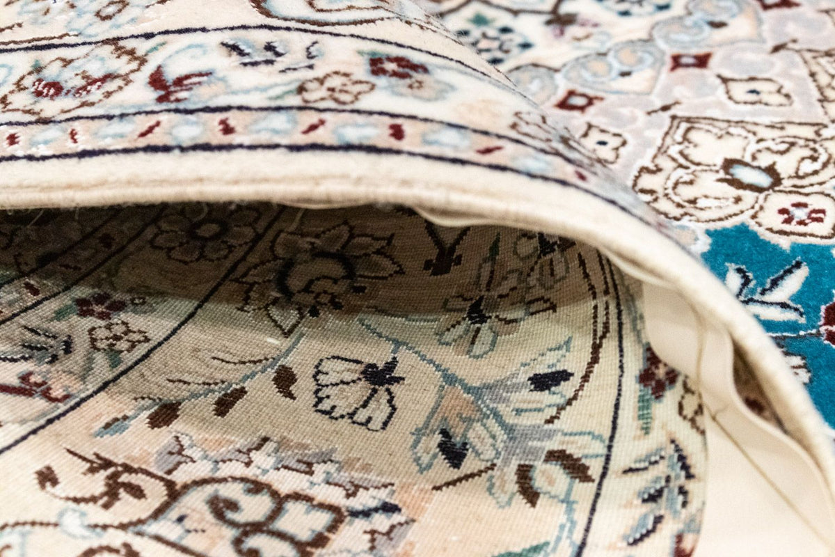 Dywan perski - Nain - Premium - 230 x 153 cm - turkusowy