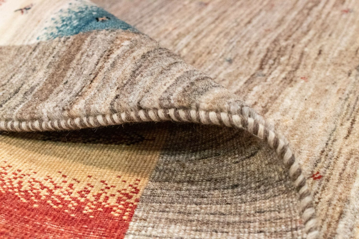 Dywan Gabbeh - Loribaft Perski - 212 x 148 cm - wielokolorowy