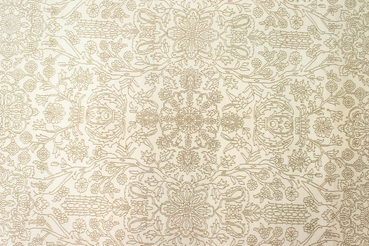 Designerski dywan - 357 x 251 cm - beżowy