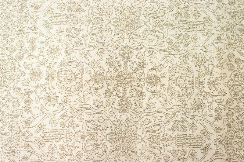 Designerski dywan - 357 x 251 cm - beżowy