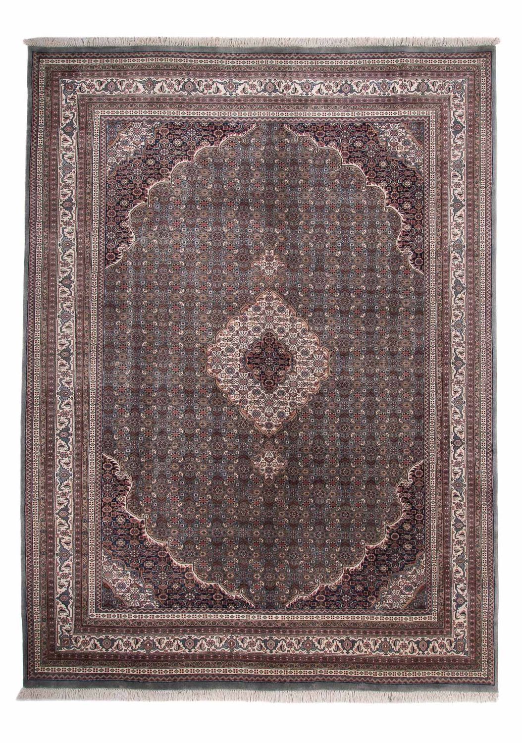 Orientalny dywan - Bijar - Indus - 349 x 246 cm - ciemnoszary