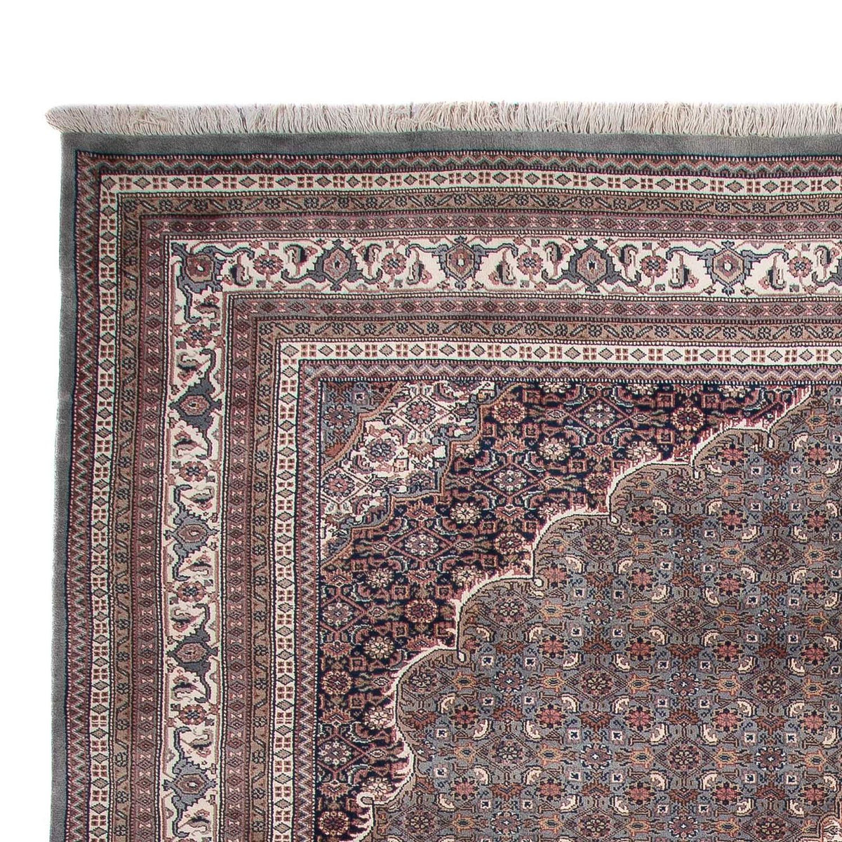 Orientalny dywan - Bijar - Indus - 349 x 246 cm - ciemnoszary