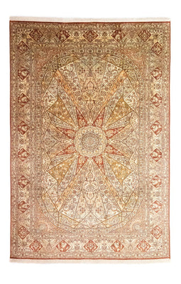 Jedwabny dywan - Kashmir Silk - 270 x 185 cm - brązowy