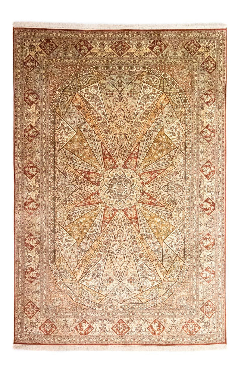 Jedwabny dywan - Kashmir Silk - 270 x 185 cm - brązowy