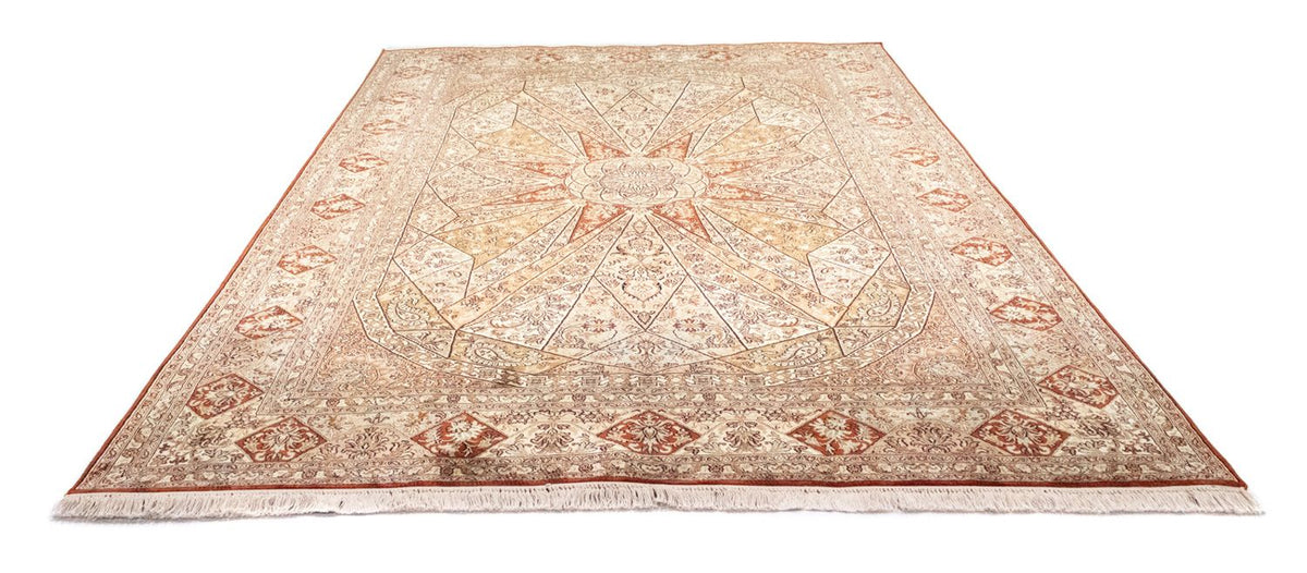 Jedwabny dywan - Kashmir Silk - 270 x 185 cm - brązowy