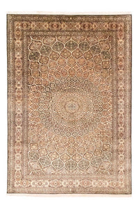 Jedwabny dywan - Kashmir Silk - 280 x 185 cm - brązowy
