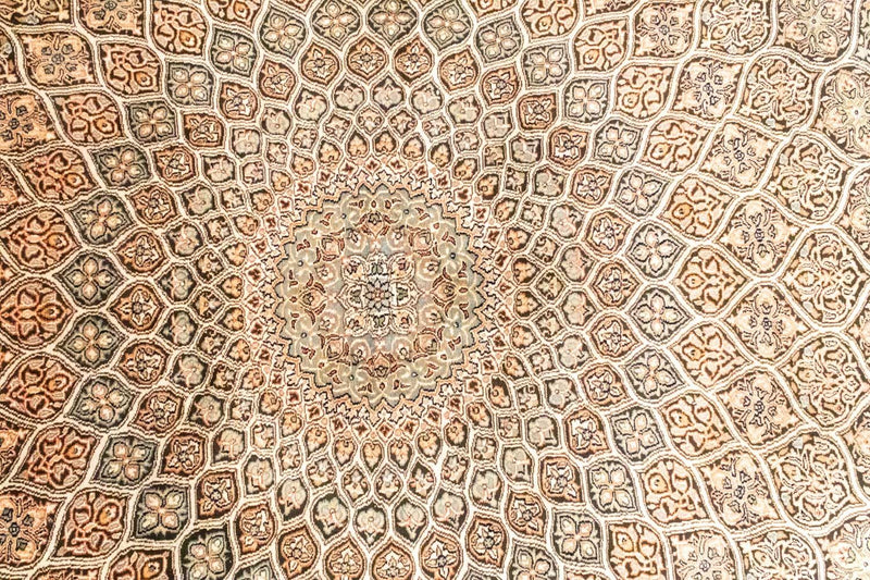 Jedwabny dywan - Kashmir Silk - 280 x 185 cm - brązowy