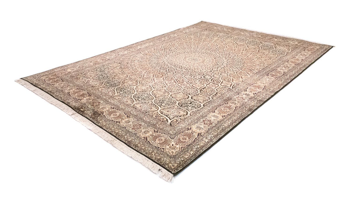 Jedwabny dywan - Kashmir Silk - 280 x 185 cm - brązowy