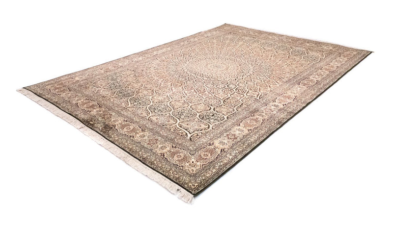 Jedwabny dywan - Kashmir Silk - 280 x 185 cm - brązowy