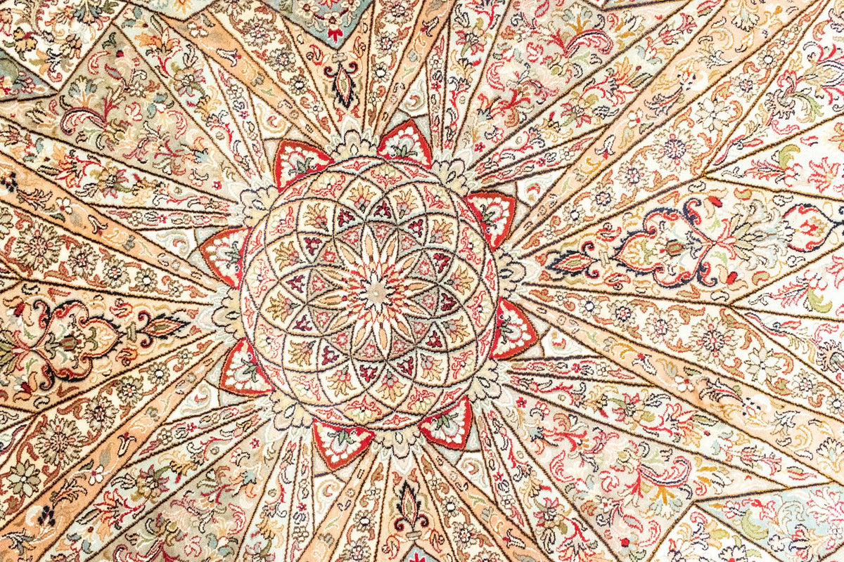 Jedwabny dywan - Kashmir Silk - 250 x 167 cm - czerwony