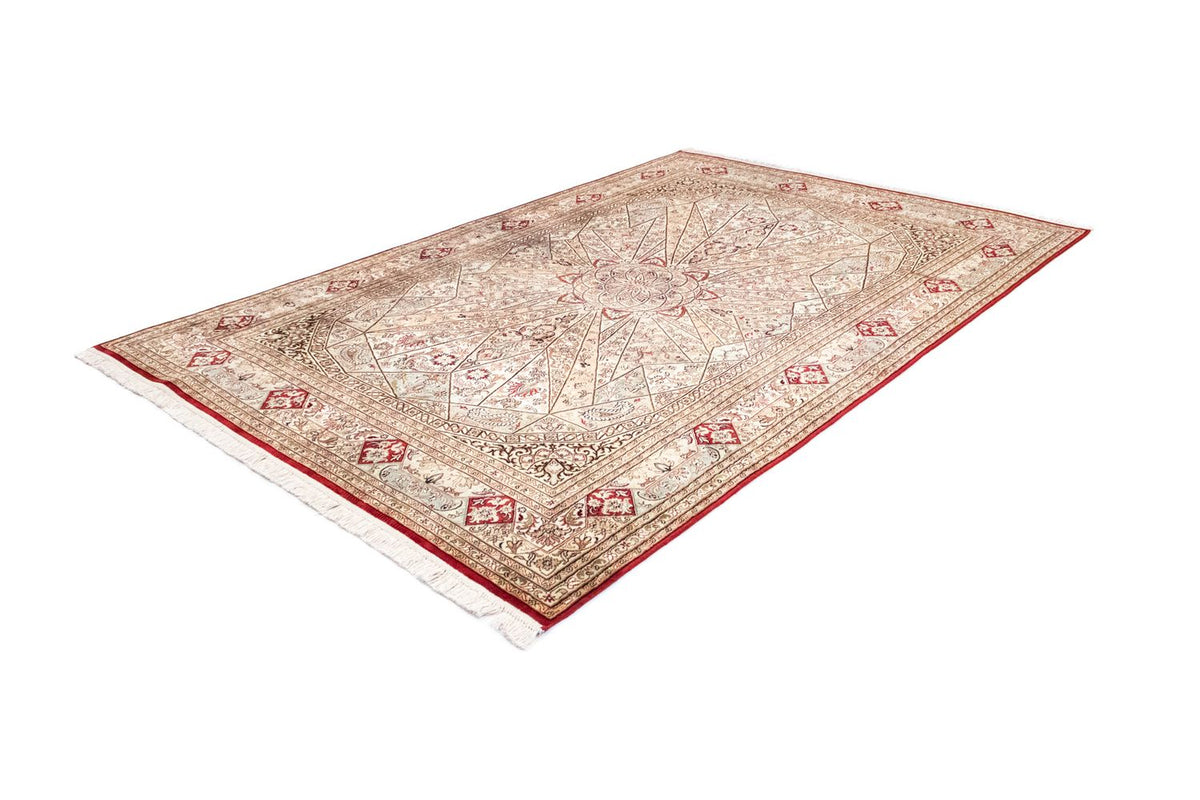 Jedwabny dywan - Kashmir Silk - 250 x 167 cm - czerwony